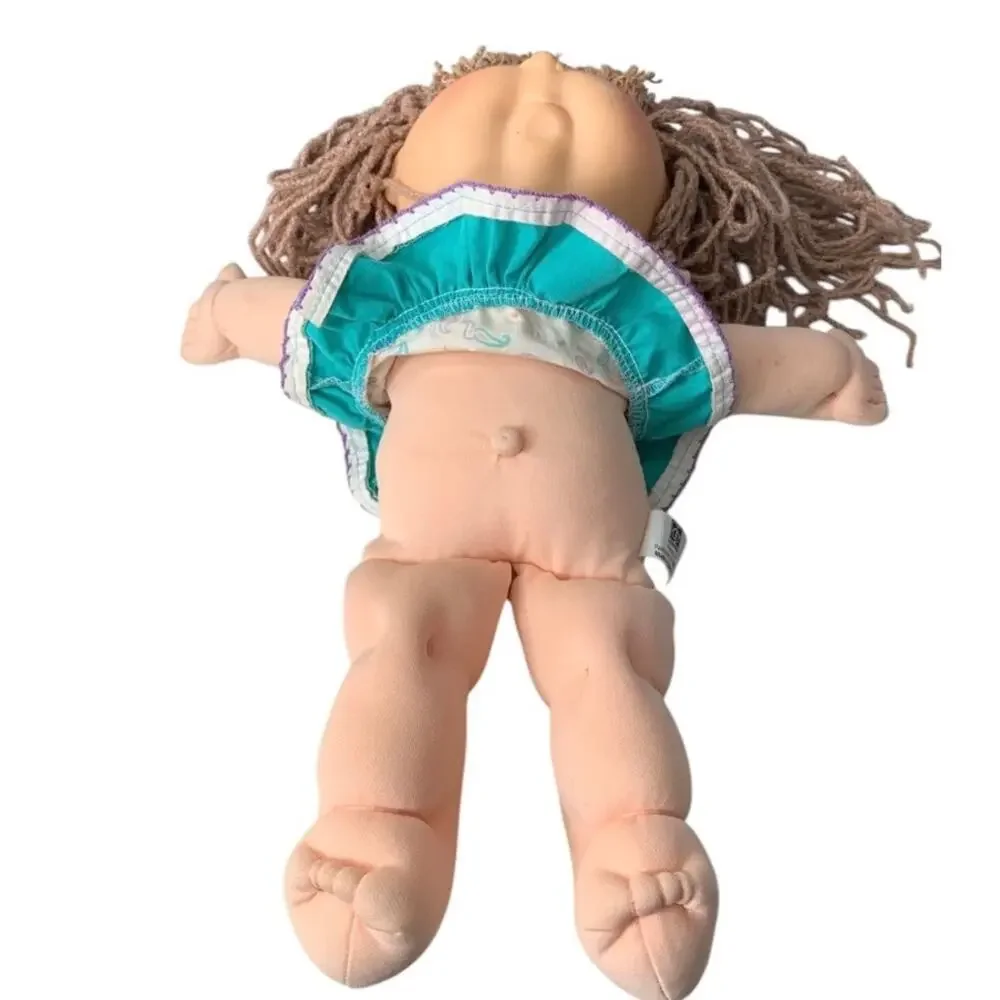 Vintage 1991 Hasbro Pretty Crimp 'N Curl Cabbage Patch Kids Doll Original Dress
